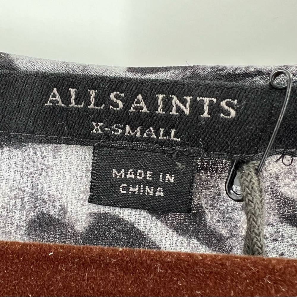 AllSaints NWT Penny Ambient Top in Pale Grey size XS - Picture 7 of 10